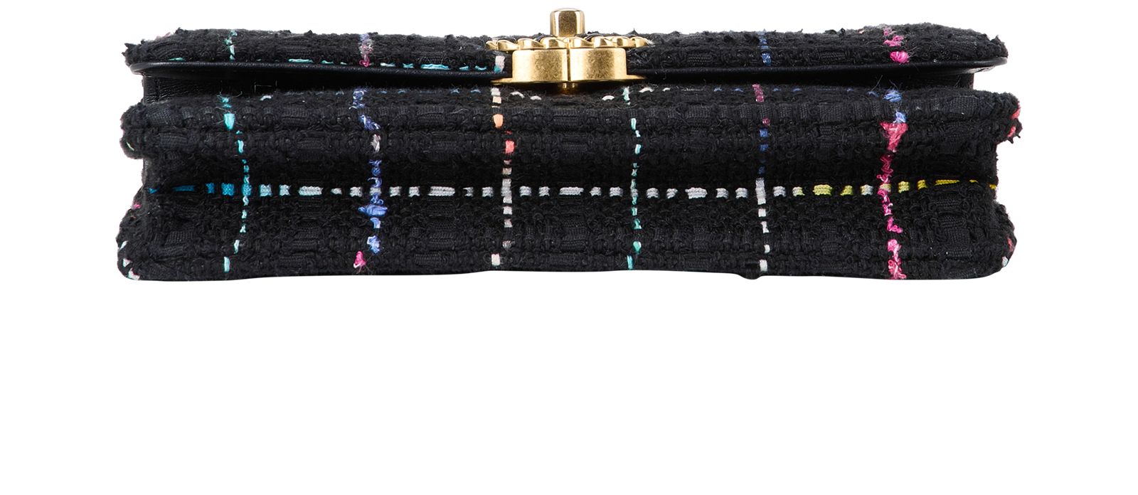 19 Wallet On Chain, &pound;1,800, Handbags, Black/Blue/Green/Pink/White/Yellow, Leather/Tweed, Top view